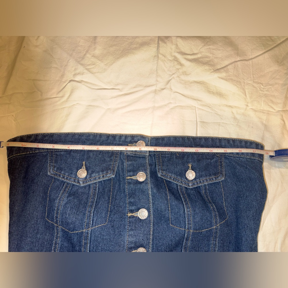 Denim Tube Top Size Large - Picture 8 of 8